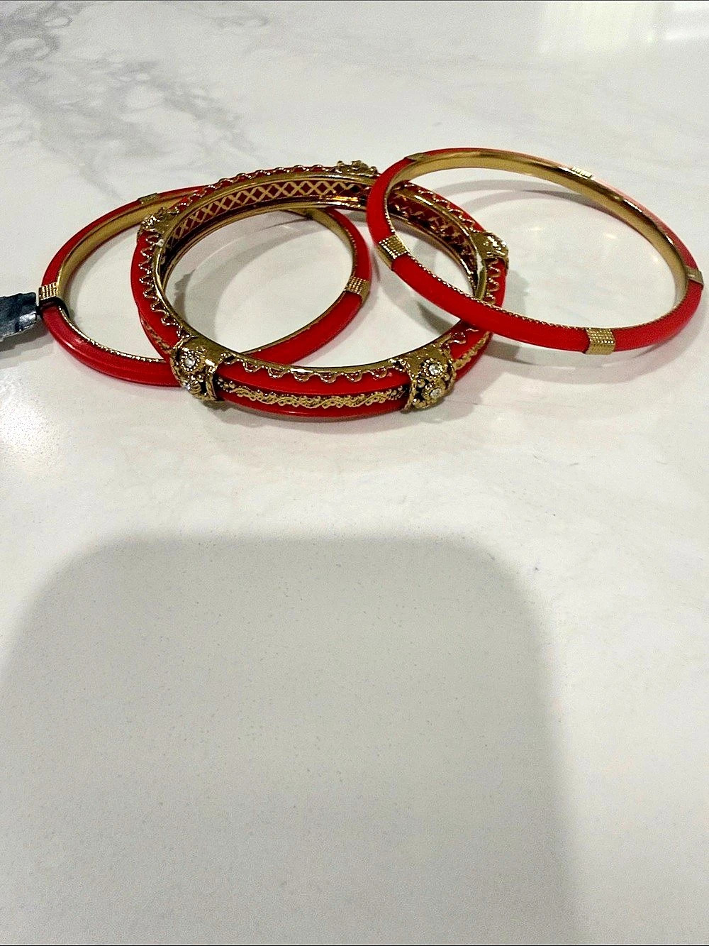 Izaro Red & Gold Bracelet Set